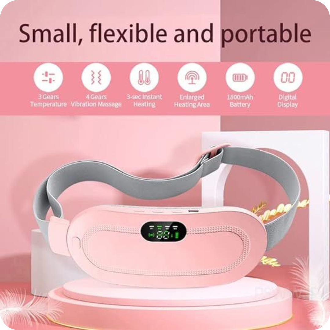 CrampEase™ | Portable Heating Cramp Massager