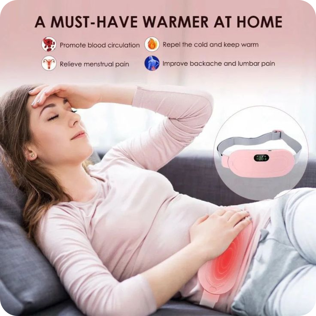 CrampEase™ | Portable Heating Cramp Massager