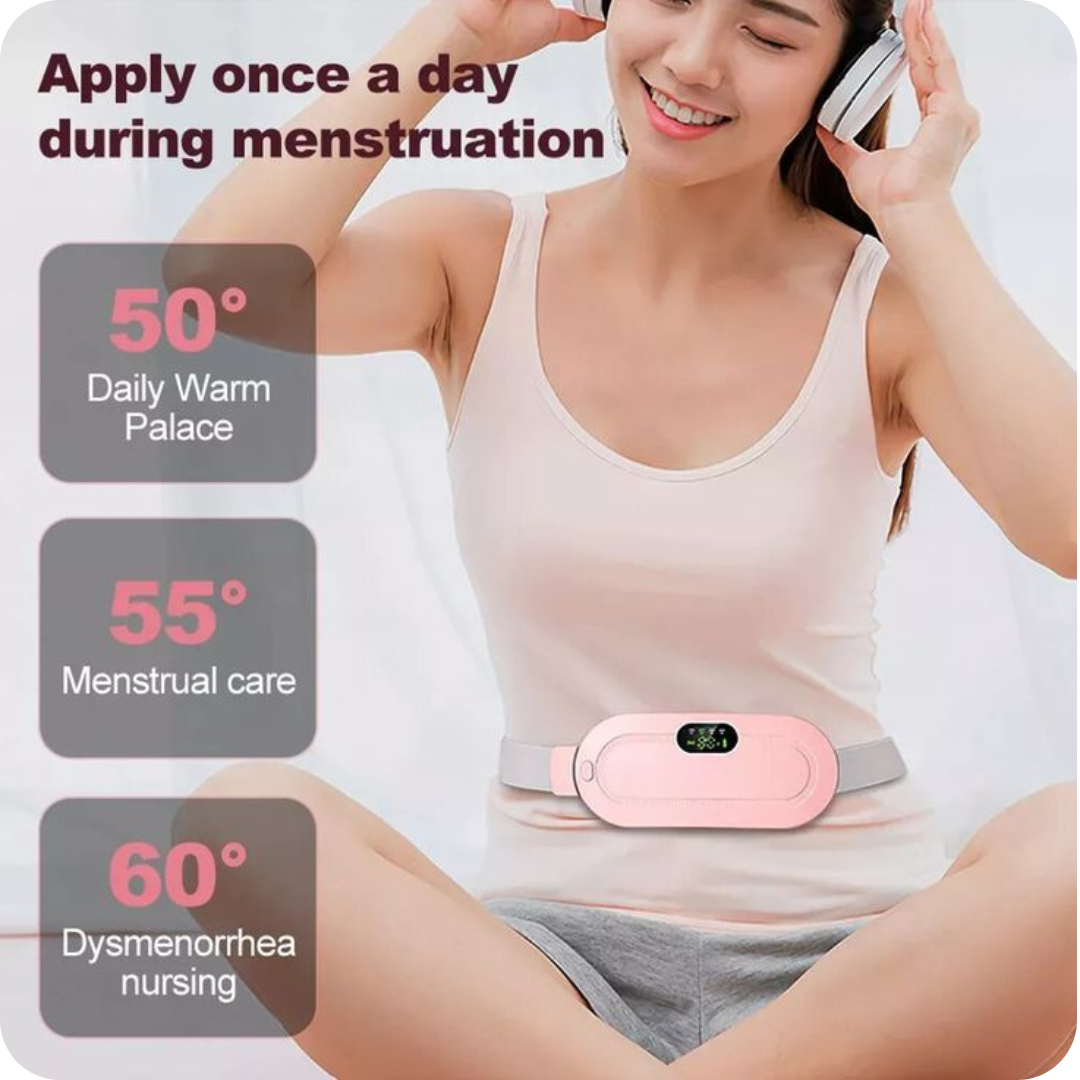 CrampEase™ | Portable Heating Cramp Massager